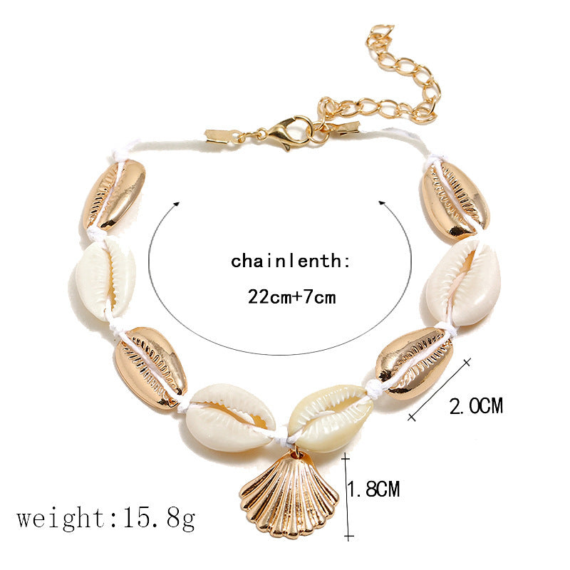 Cool Alloy Shell Beach Anklet